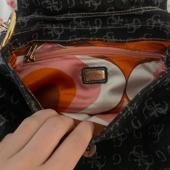 Guess Black in Denim Y2K Shoulder Bag - Picture 4 of 4